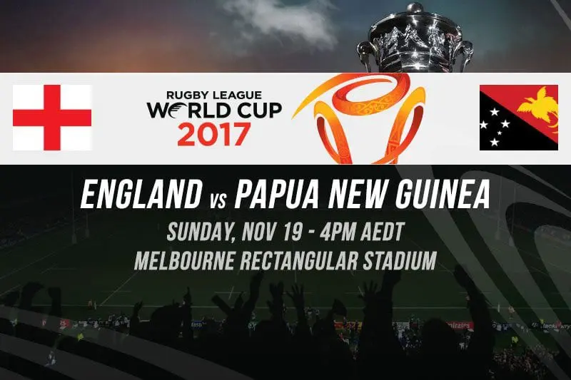 Free picks & RLWC odds for England vs. PNG quarter-final