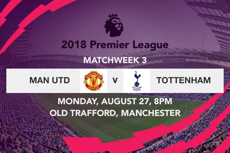 Manchester United vs. Tottenham total goals tips – 2018/19 EPL betting