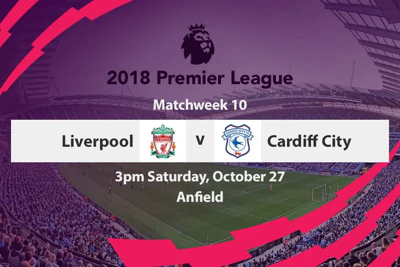 Free EPL betting tips for Liverpool vs. Cardiff City