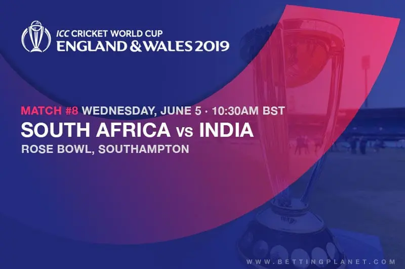 2019 Cricket World Cup betting tips – South Africa vs India