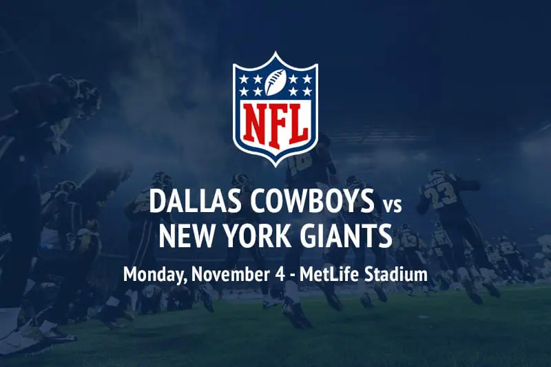 Dallas Cowboys vs New York Giants betting odds and predictions