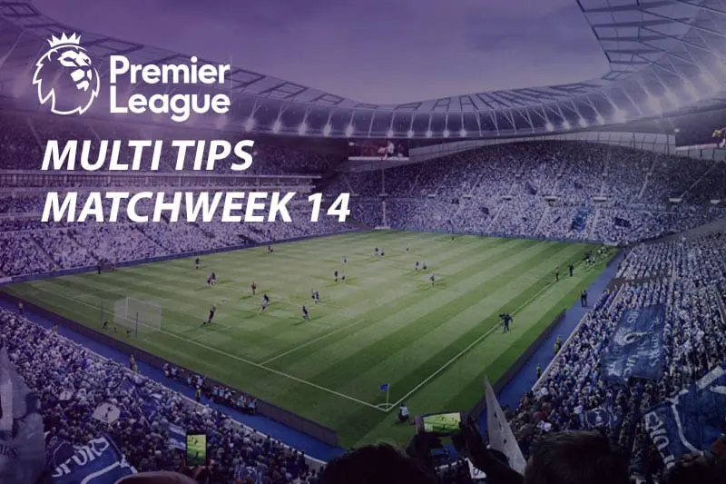 EPL Matchweek 14 odds, multi tips and betting predictions