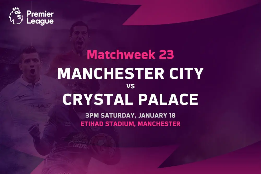 Manchester City vs Crystal Palace EPL betting tips & odds