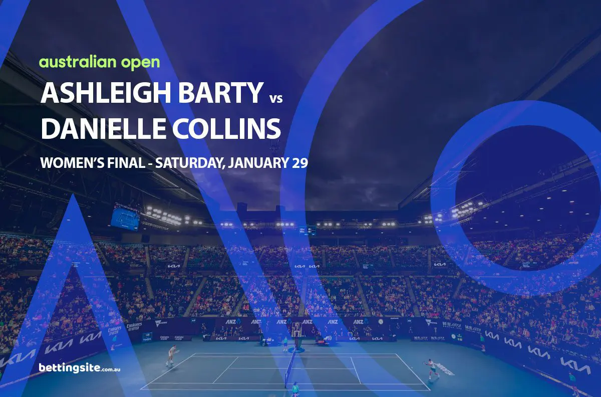 Barty vs Collins Australian Open final betting picks & odds