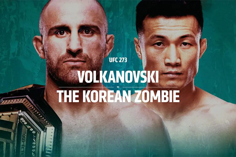 Volkanovski vs Korean Zombie UFC 273 betting picks & top odds