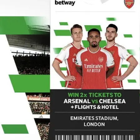 Win a trip to watch EPL club Arsenal via Betway promotion