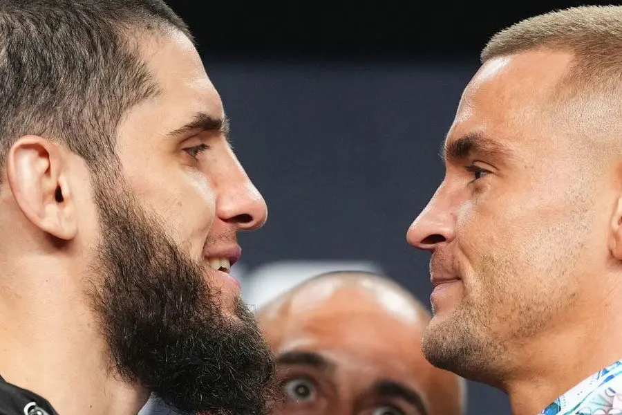 Makhachev and Poirier clash at UFC 302 press conference