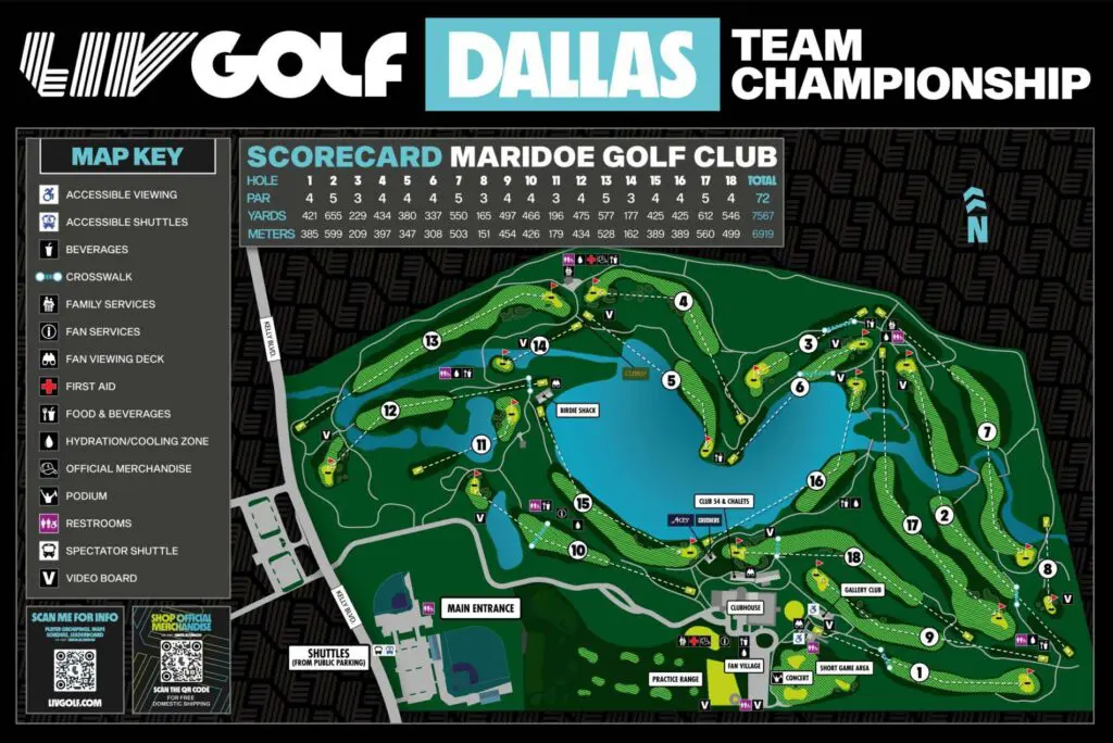 LIV Golf Dallas Map