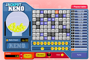 Keno Jackpot online software