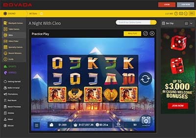 Bovada online casino games