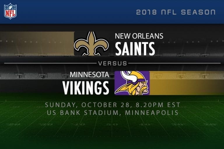 Saints v vikings NFL