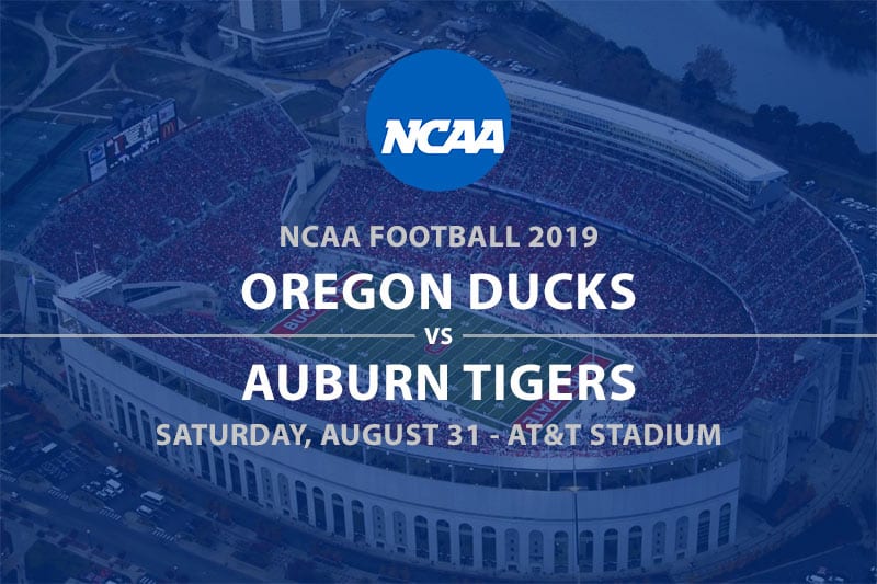Oregon vs Auburn NCAAF 2019 odds
