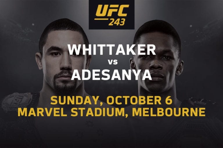 Whittaker vs Adesanya UFC odds