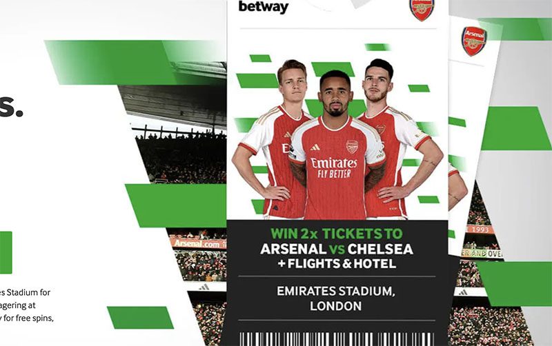 Win free tickets to Arsenal v Chelsea in the EPL