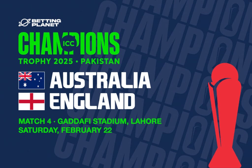 Australia vs England Champions Trophy betting tips - 22 February 2025