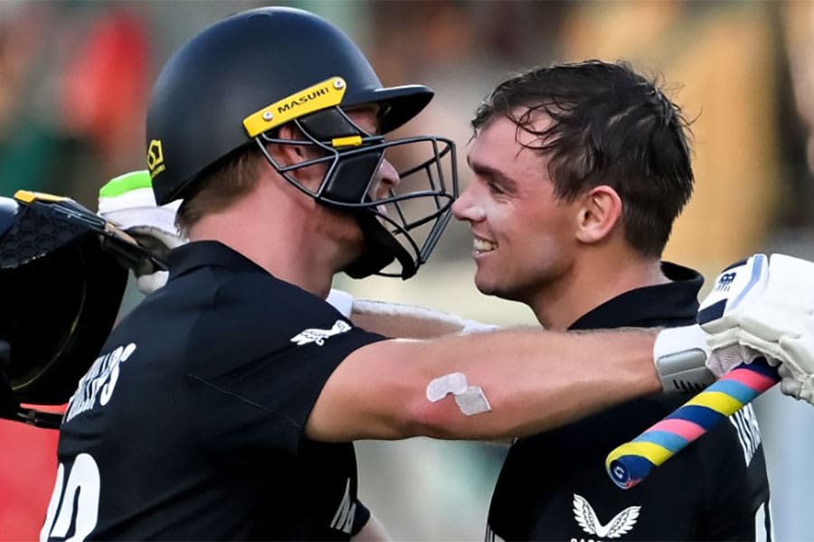 New Zealand cricket stars Glenn Phillips and Tom Latham