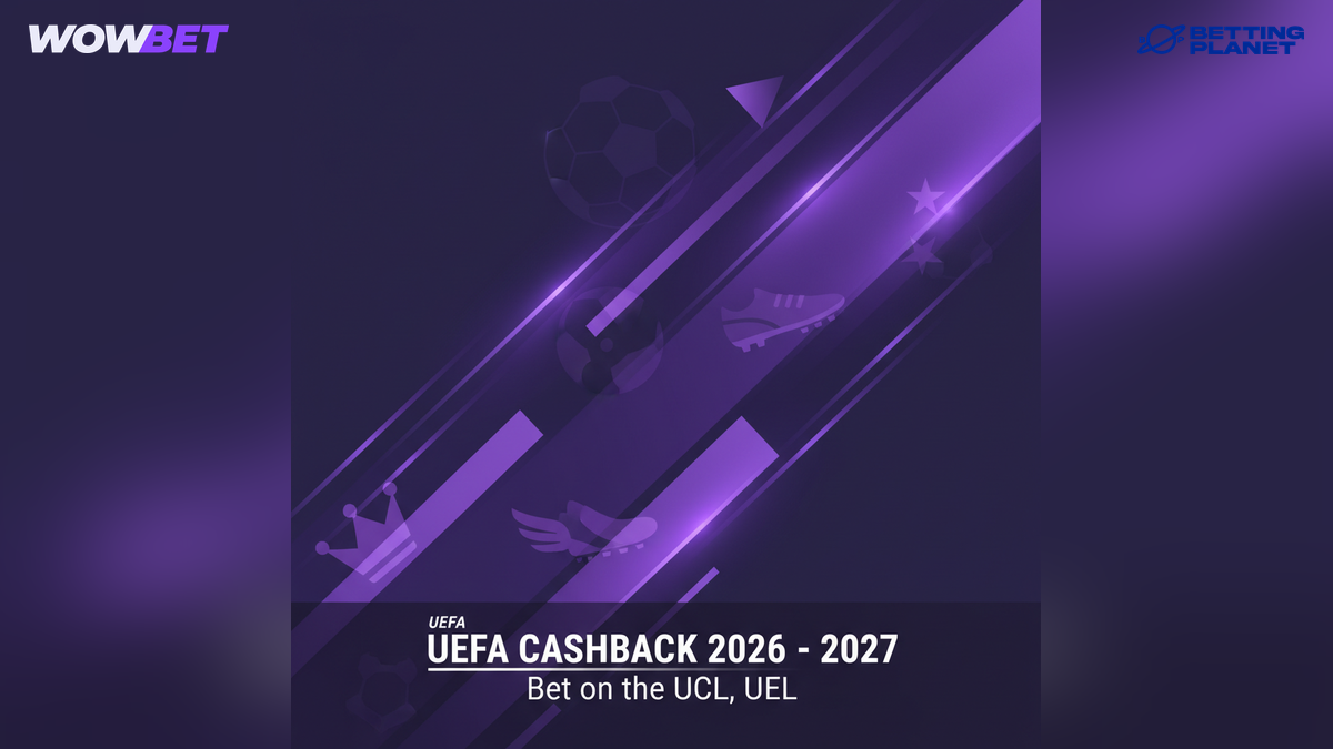 UEFA CASHBACK 2026 - 2027 Bet on the UCL, UEL, and UECL and get a weekly free bet FIND OUT MORE